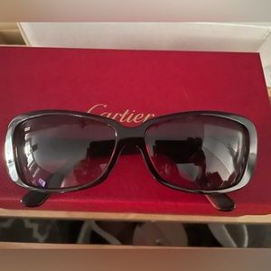 Cartier burgundy sunglasses